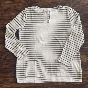 Loft Cotton Striped Sweater